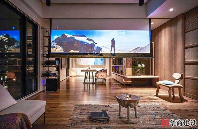 這樣的裝修設(shè)計加上160寸投影，沒有人會不喜歡